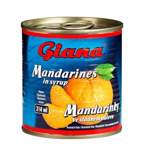 Kompót Mandarínky lúpané 314ml (312g) Giana
