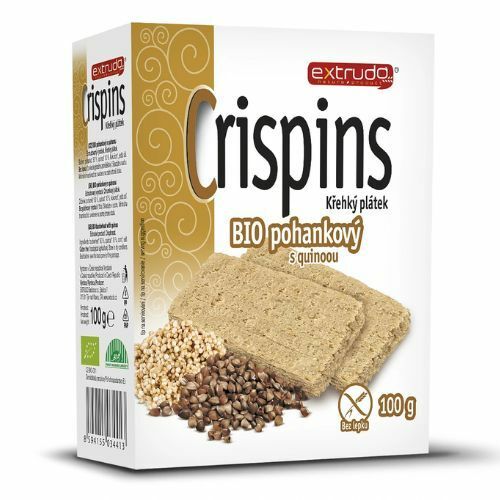 Crispins pohánkové plátky s quinoou 100g Extrudo