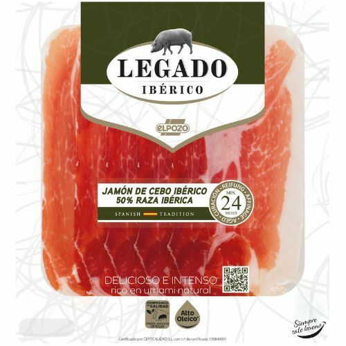 Šunka Jamón Ibérico de Cebo plátky 60g ElPozo