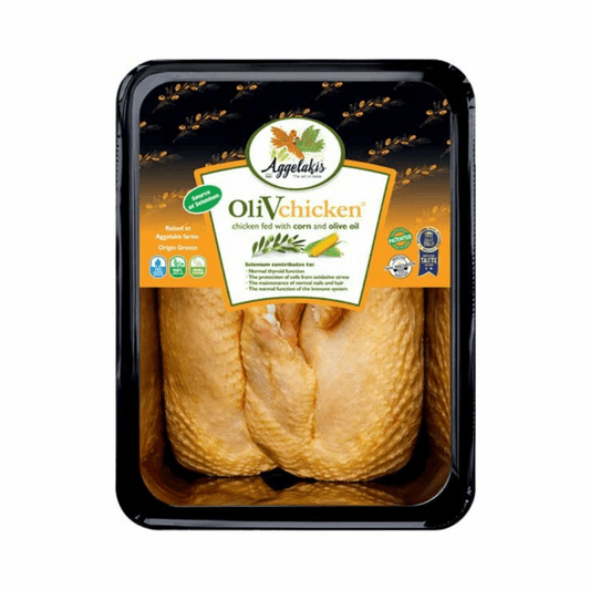 Mrazené Kuracie prsia OliVChicken s kosťou a kožou Supreme cca 500g Aggelakis