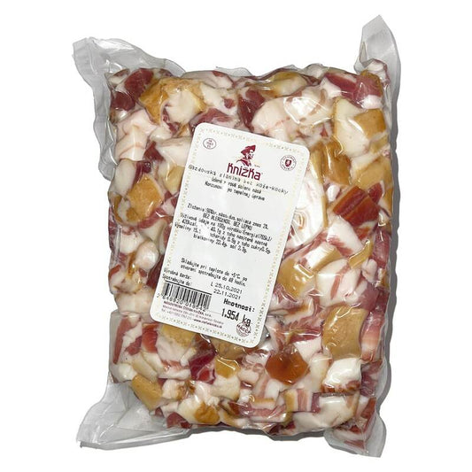 Slanina gazdovská kocky cca 1kg Knižka VÝPREDAJ