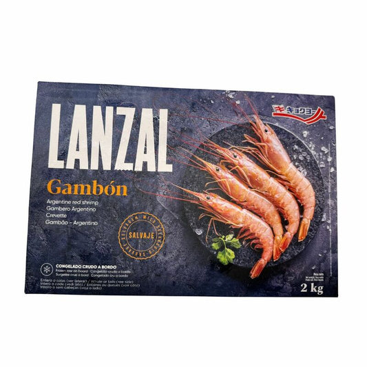 Mrazené Krevety Argentínske červené celé L1 2kg Lanzal