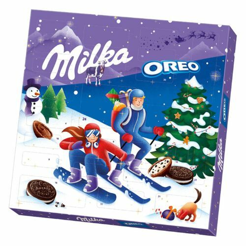 Milka Oreo adventný kalendár kakaové sušienky 284g