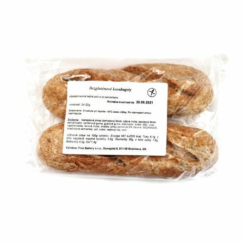 Mrazená Kornbageta bezglutenová 2x120g Pekáreň Harmónia