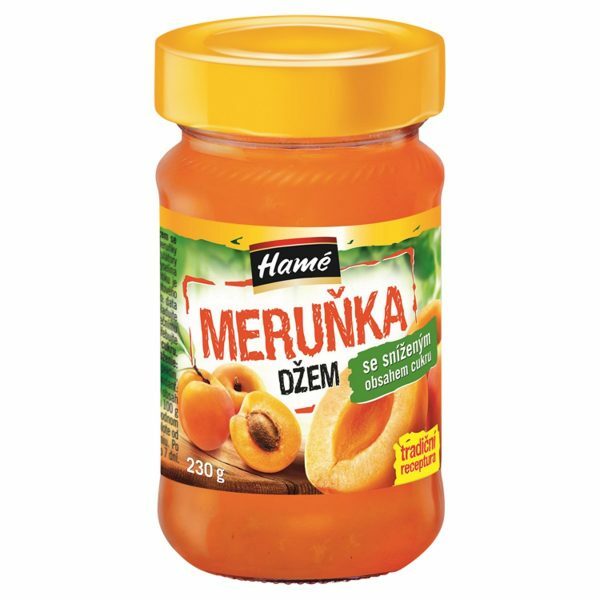 Džem Marhuľa so zníženým obsahom cukru 230g Hamé