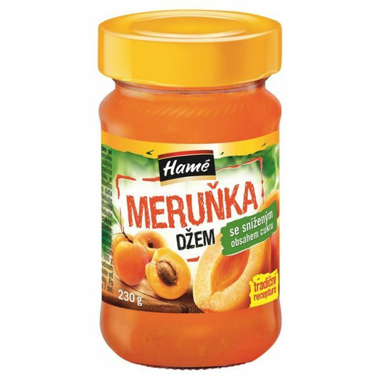 Džem Marhuľa so zníženým obsahom cukru 230g Hamé