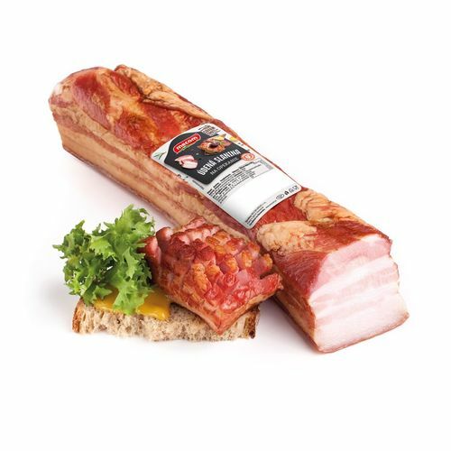 Slanina údená na opekanie cca 600g, Mecom