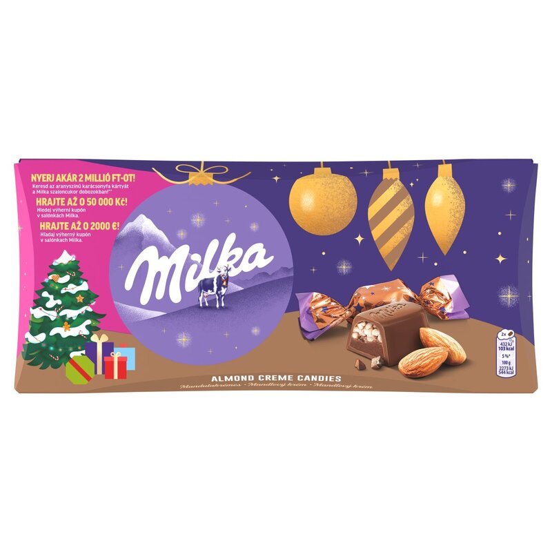 Milka salónky mandľové  255g