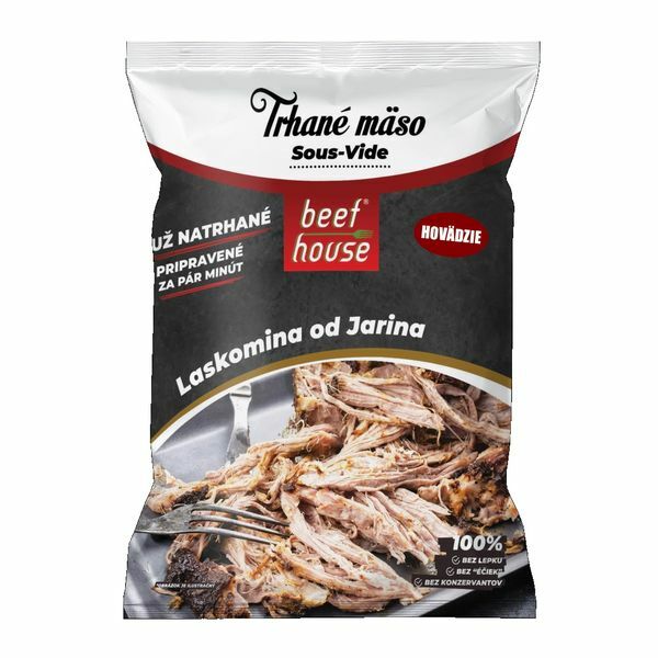 Hovädzie trhané mäso Sous-vide 300g Beef House