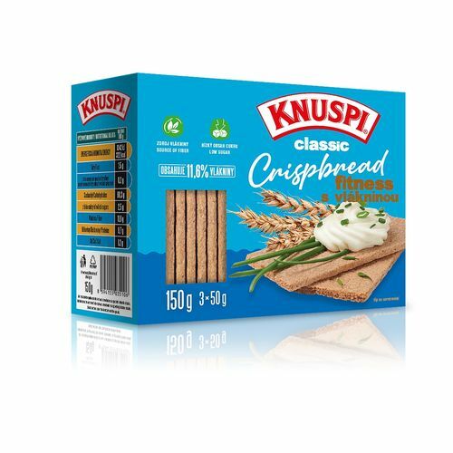Knuspi Crispbread 150g, fitness s vlákninou
