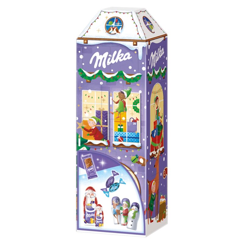 Milka Adventný kalendár 3D mliečna čokoláda 223g