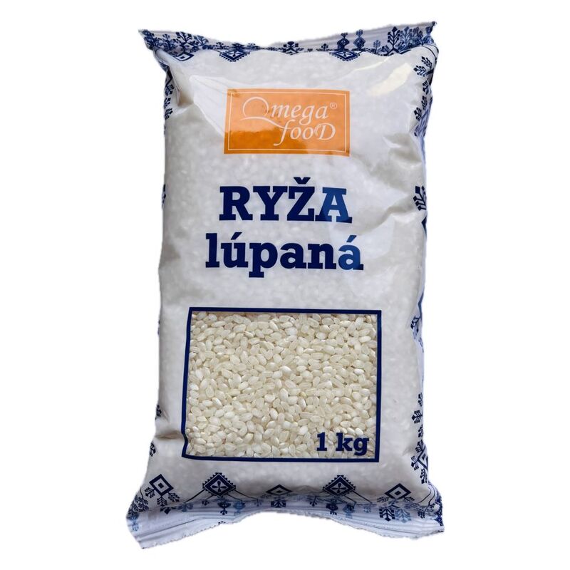 Ryža Guľatozrnná lúpaná 1kg Omega