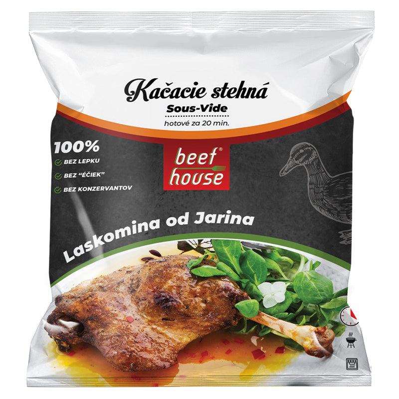 Kačacie stehná s kožou 500g Sous-vide, Beef House