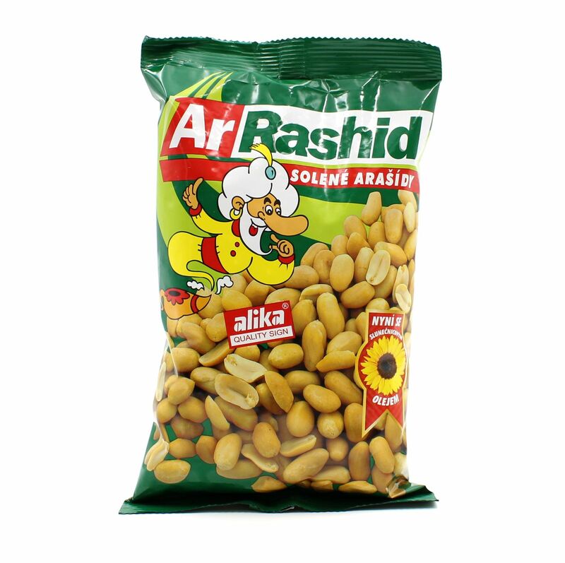 Arašidy lúpané pražené solené ArRashid 500g Alika