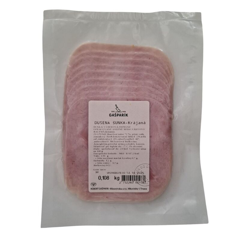 Šunka Dusená cca 100g Gašparík