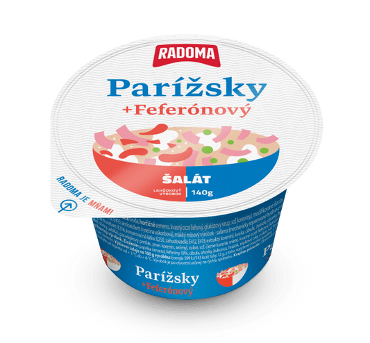 Šalát Parížsky + Feferónový 140g PRETO Žilina