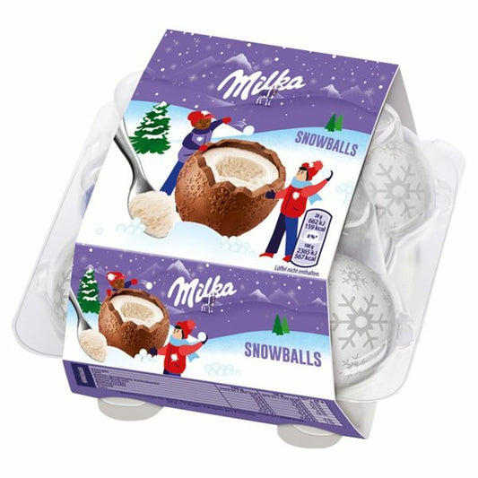 Milka SnowBalls Milk čokoládové snehové gule 4x28g