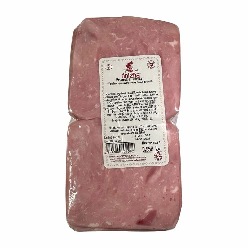 Šunka Pražská cca 1kg Knižka VÝPREDAJ