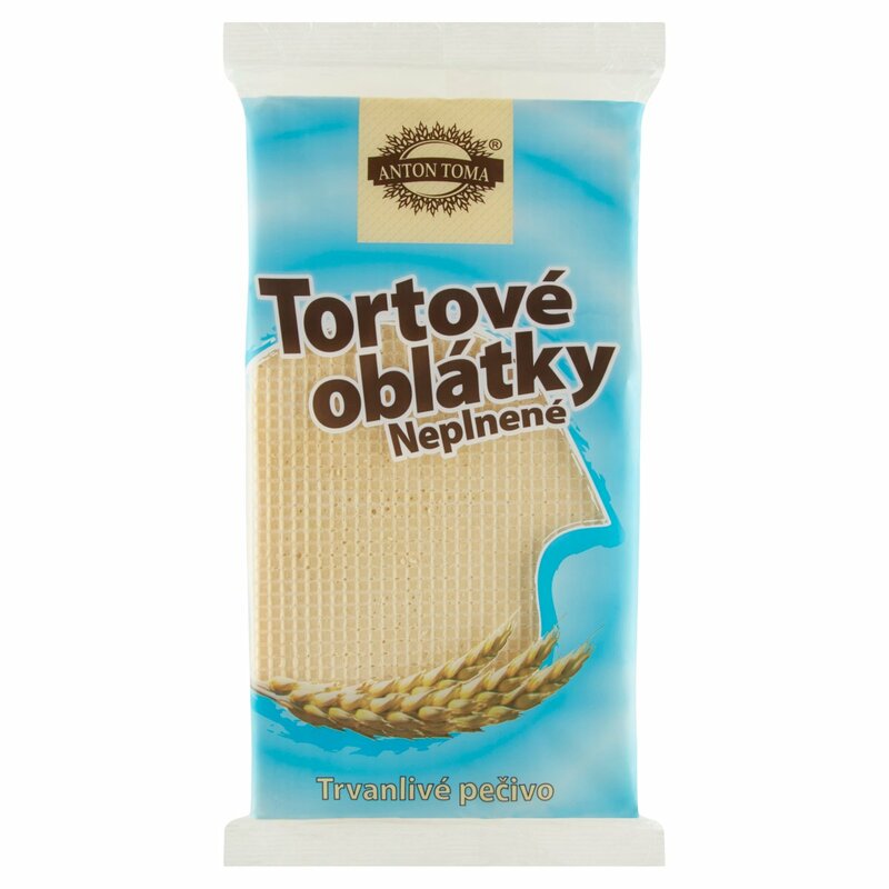 Tortové oblátky neplnené, 150g