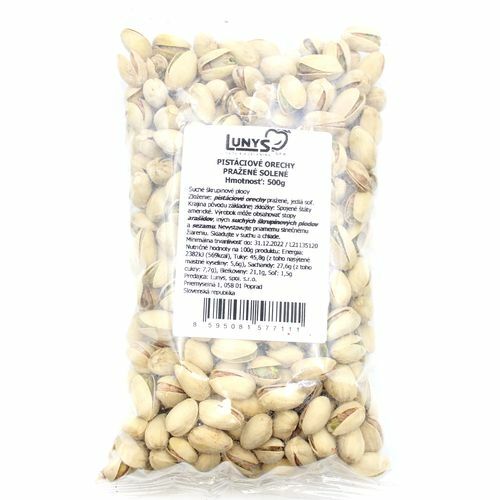 Pistácie pražené solené 500g Lunys