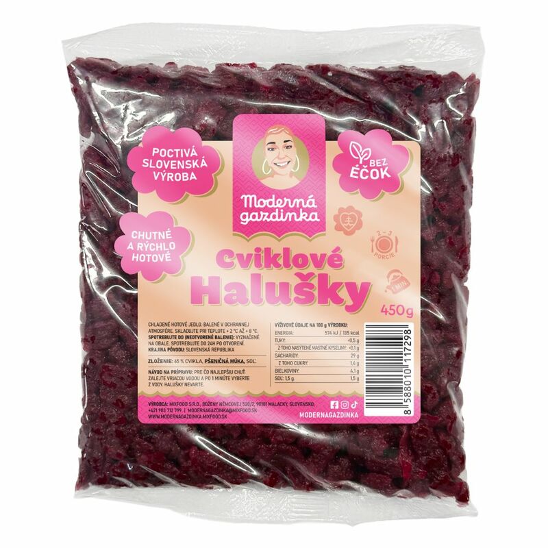Cviklové halušky 450g Moderná gazdinka