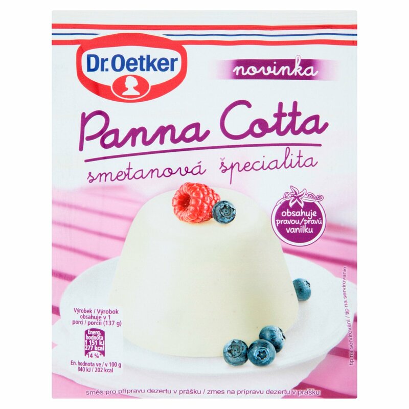 Panna Cotta s vanilkou 50g Dr. Oetker